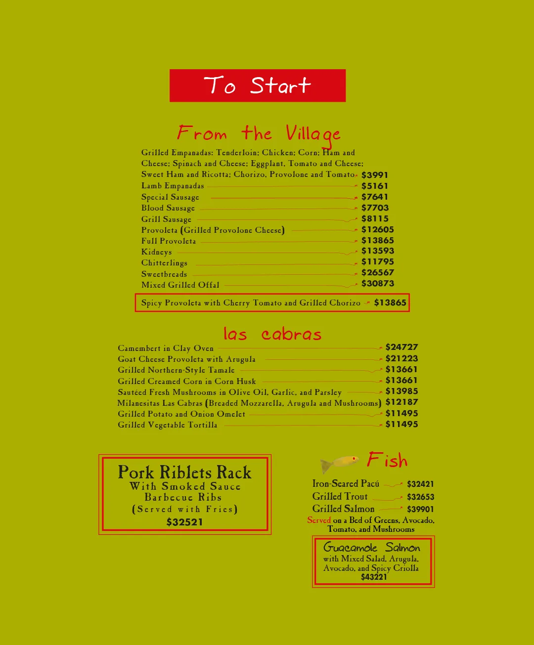 Menu — Page 2