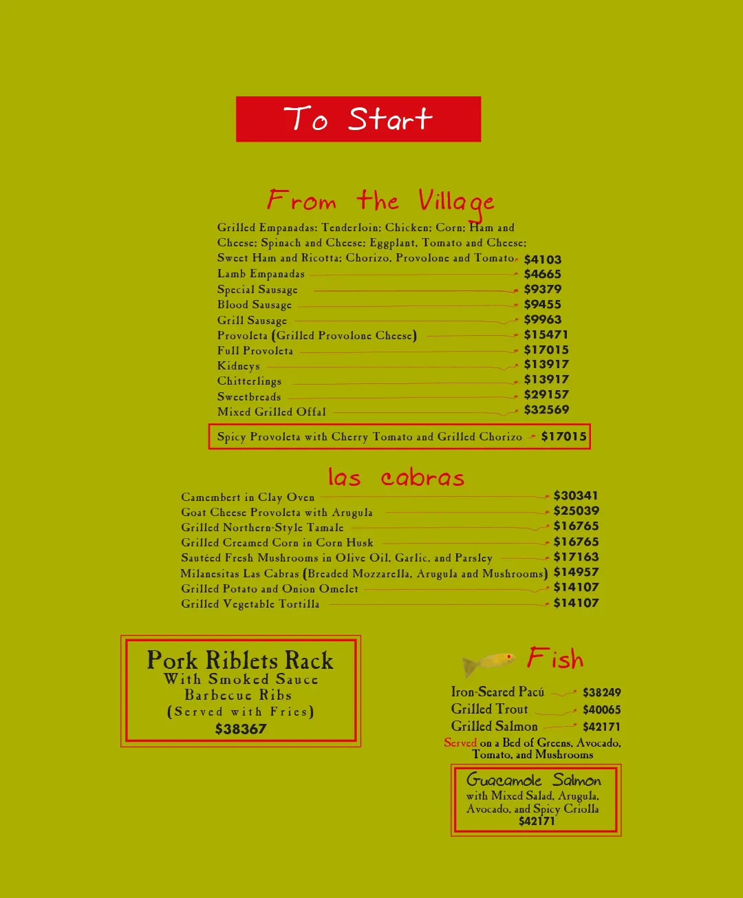 Menu — Page 2