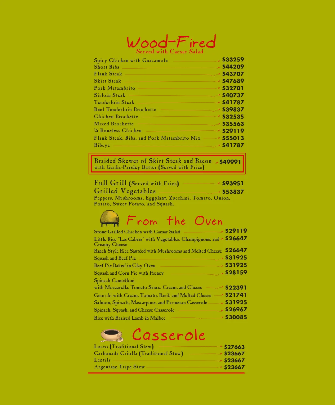 Menu — Page 4